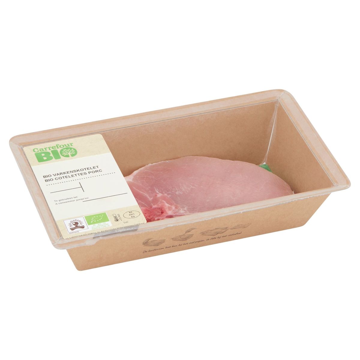 Carrefour Bio Côtelettes Porc 0.143 kg