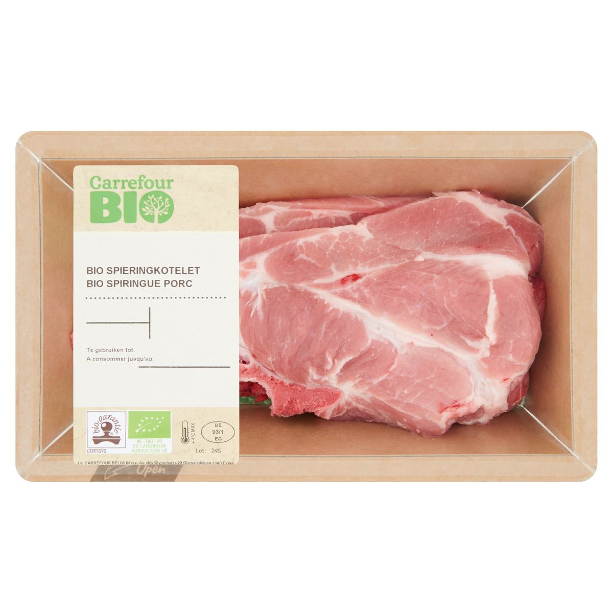 Carrefour Bio Spiringue Porc