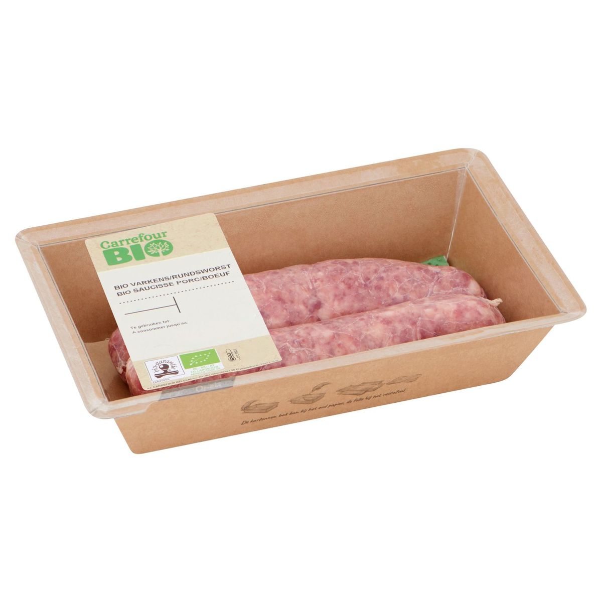 Carrefour Bio Saucisse Porc/Boeuf 0.242 kg