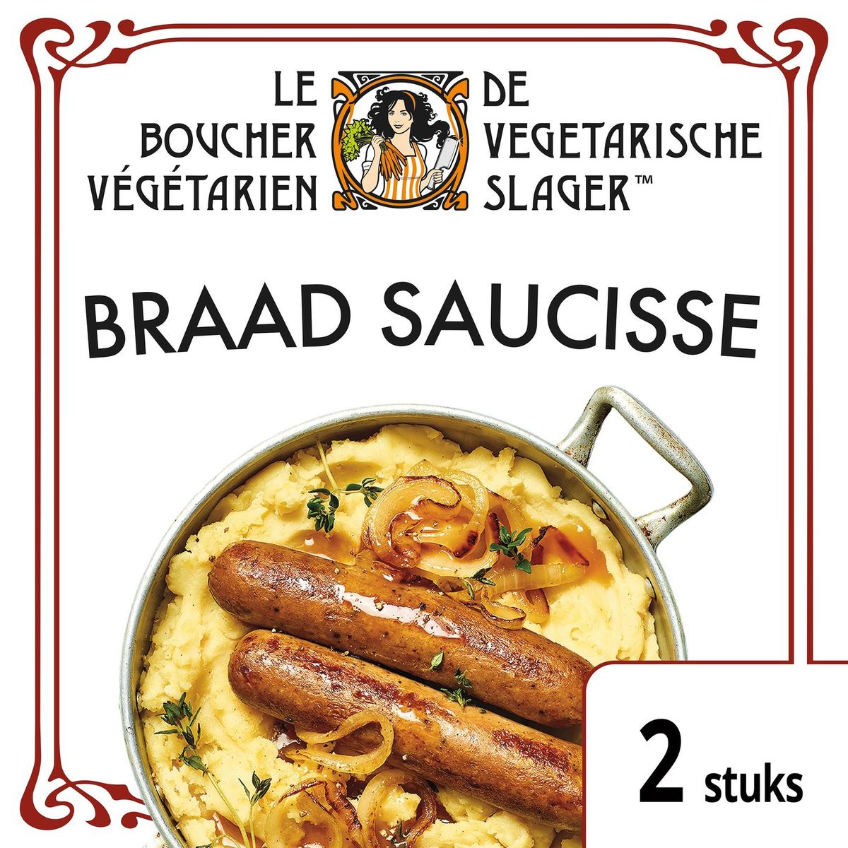 Le Boucher Végétarien Saucisse végétarienne Braad Saucisse 160 g