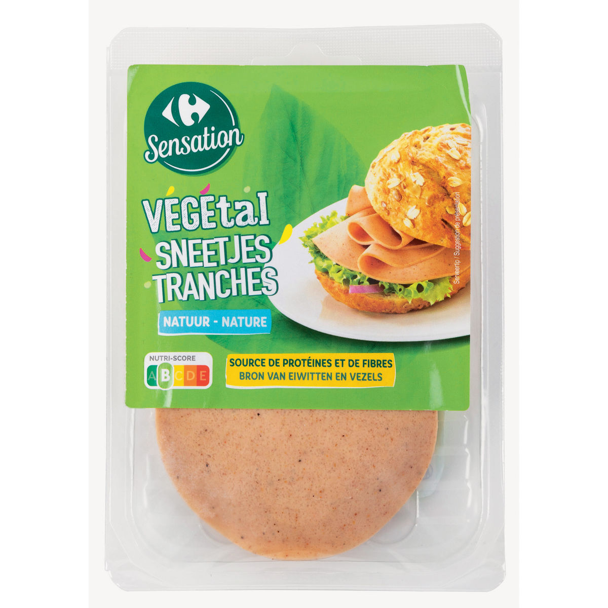 Carrefour Sensation Végétal Tranches Nature 100 g