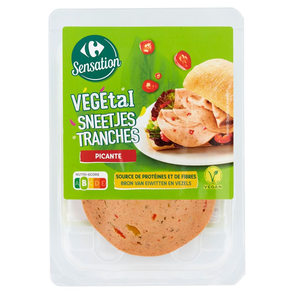 Carrefour Sensation Végétal Tranches Picante 100 g