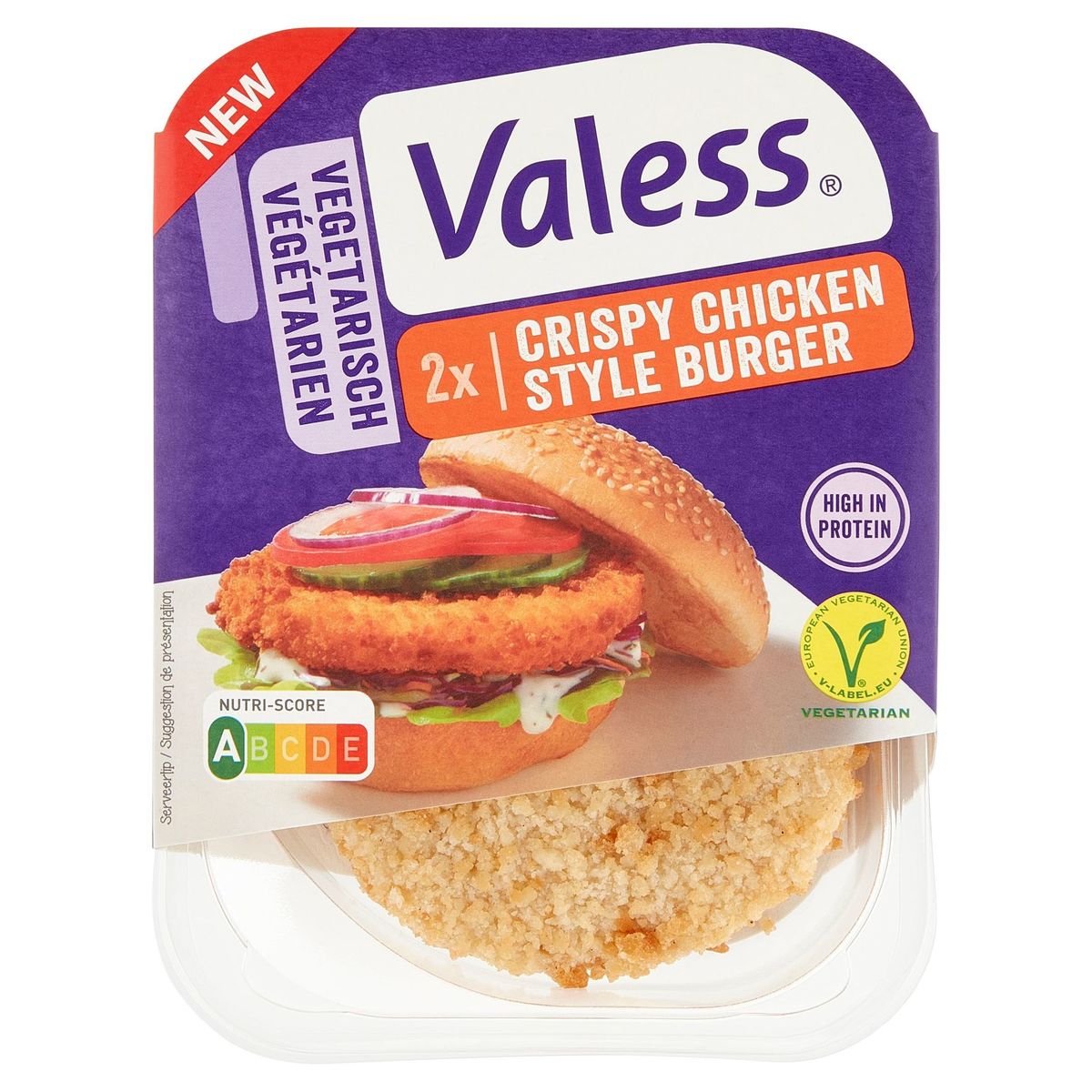 Valess Vegetarisch Crispy Chicken Style Burger 2 Stuks 180 g