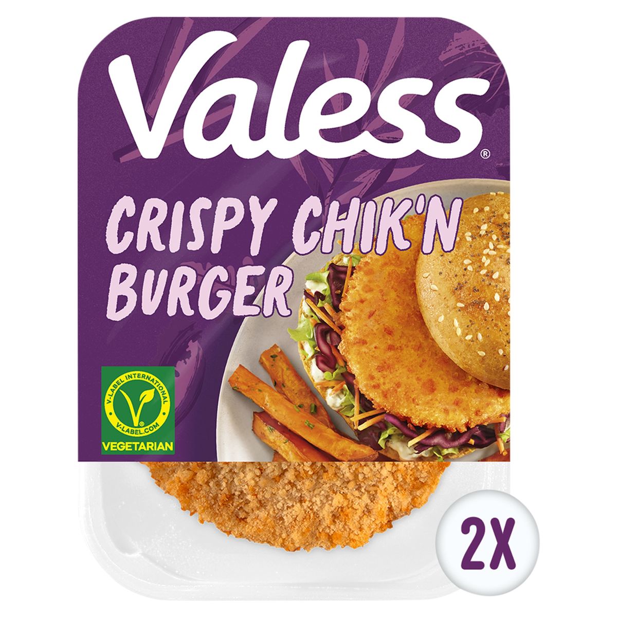 Valess Végétarien Crispy Chicken Style Burger 2 Pièces 180 g