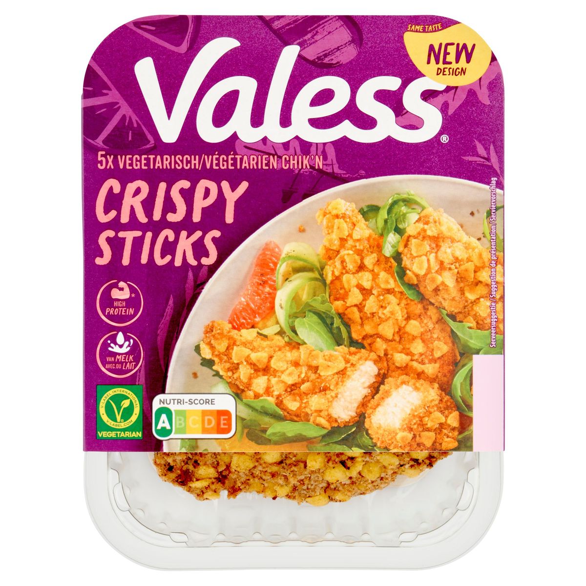 Valess Vegetarisch Chik'n Crispy Sticks 5 Stuks 160 g