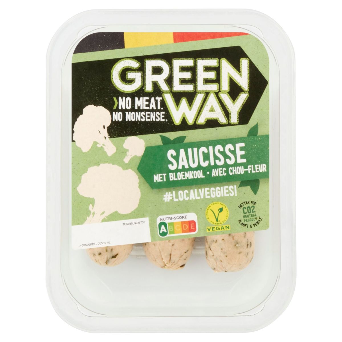 Green Way Saucisse avec Chou-Fleur 180 g