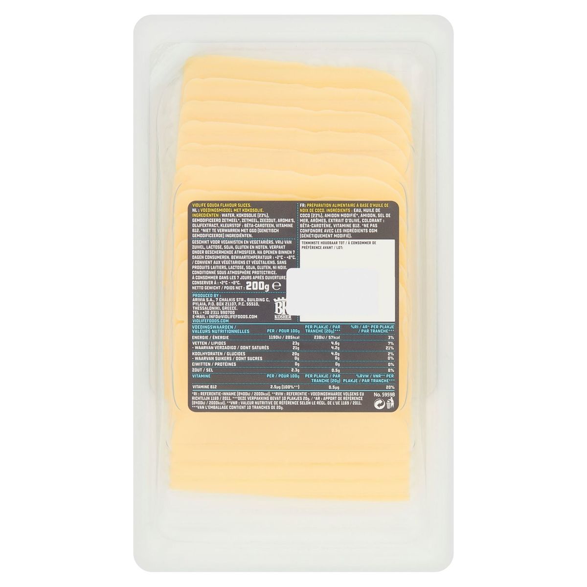 Violife Gouda Flavour Slices 10 Tranches 200 g