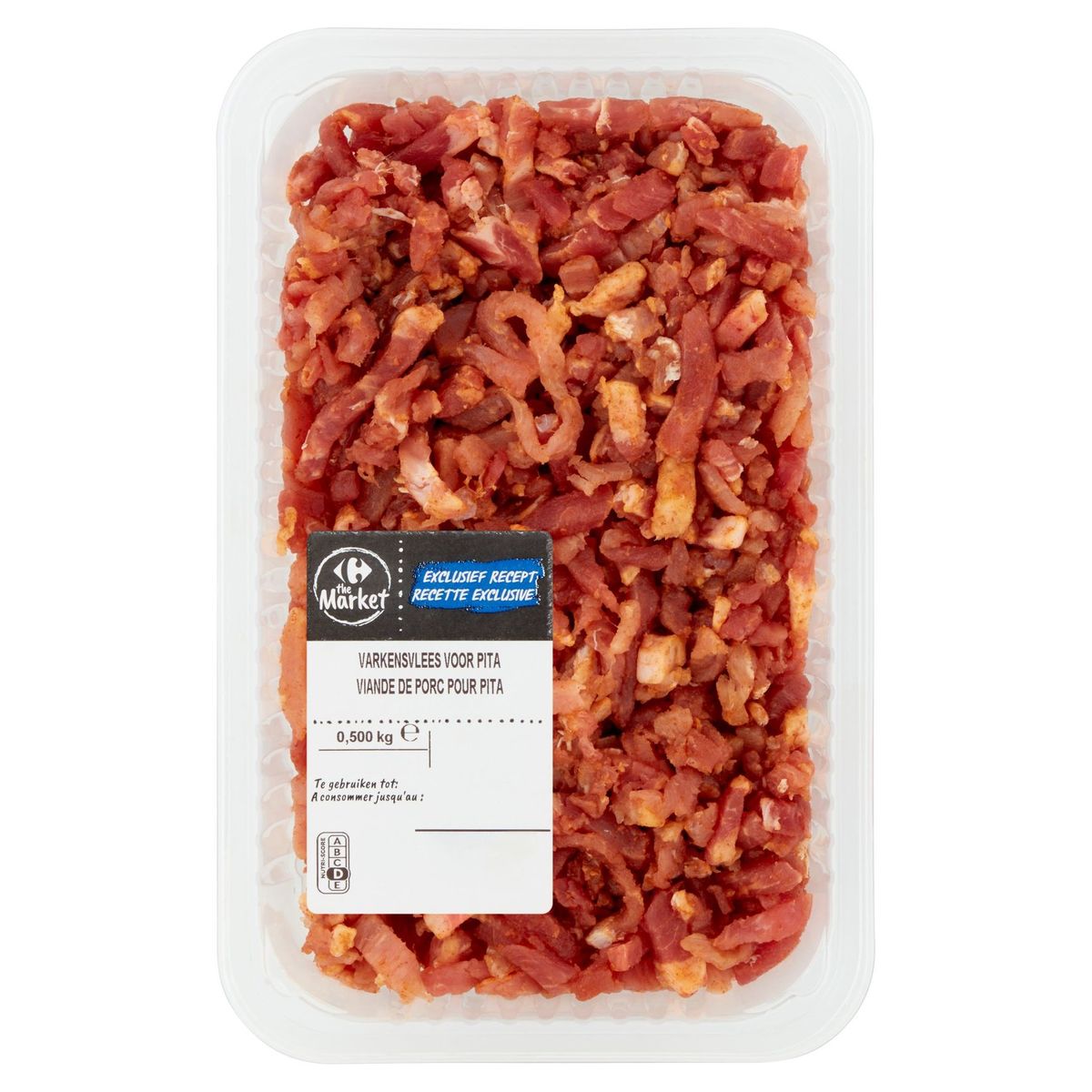 Carrefour The Market Exclusief Recept Varkensvlees voor Pita 0.500 kg