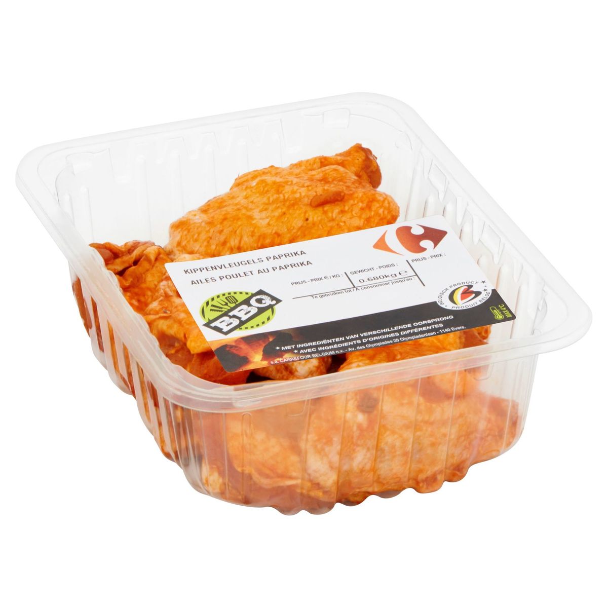 Carrefour BBQ Ailes Poulet au Paprika 0.680 kg