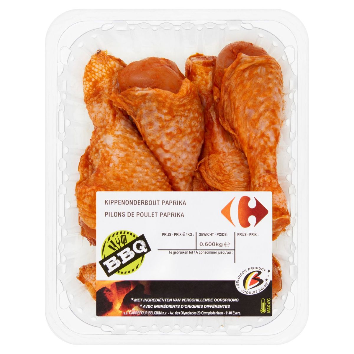 Carrefour BBQ Pilons de Poulet Paprika 0.600 kg