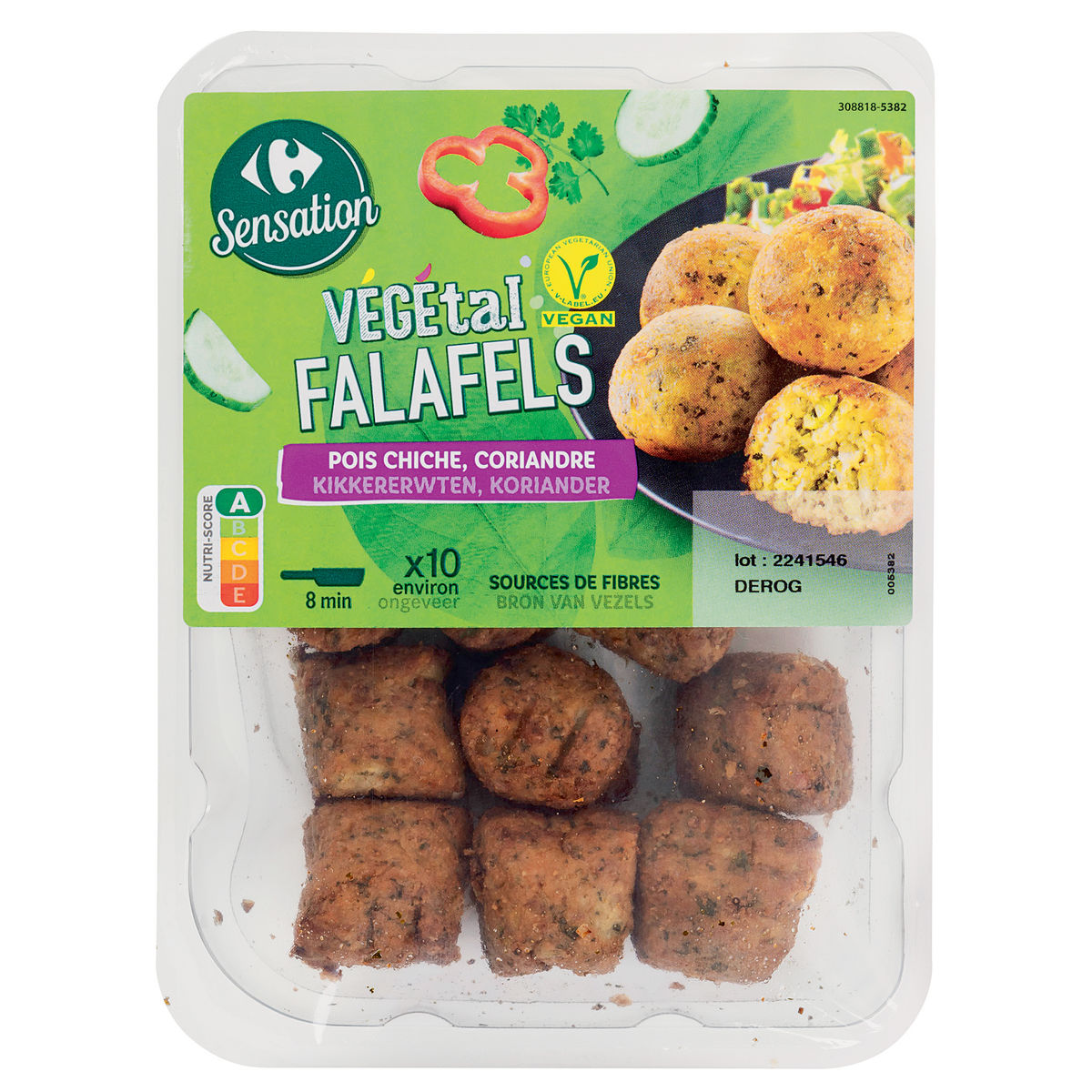 Carrefour Sensation Végétal Falafels Pois Chiche, Coriandre 200 g