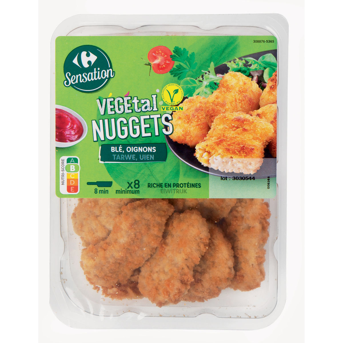 Carrefour Veggie Nuggets Blé, Oignon 200 g