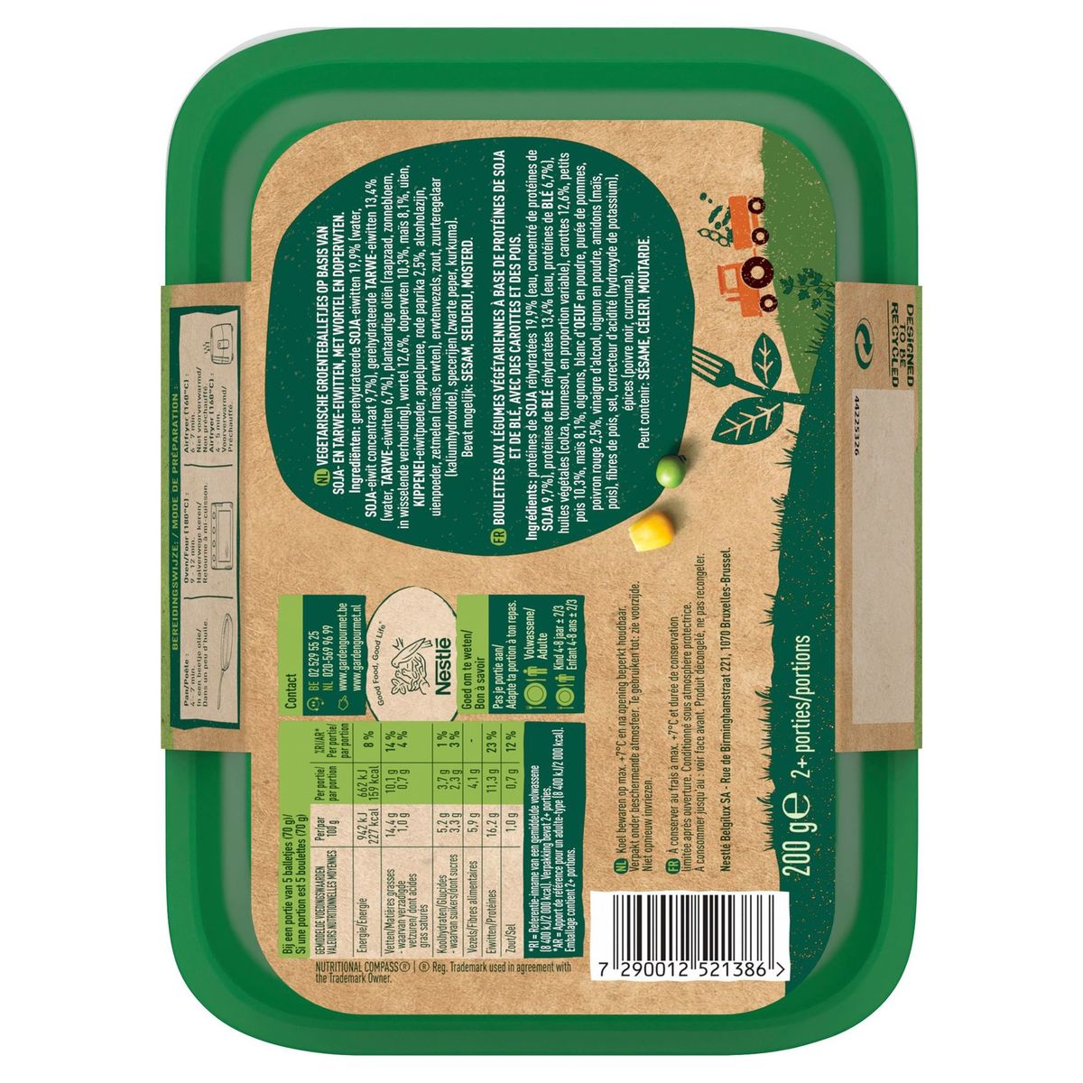 Garden Gourmet  Boulettes aux légumes 200 g