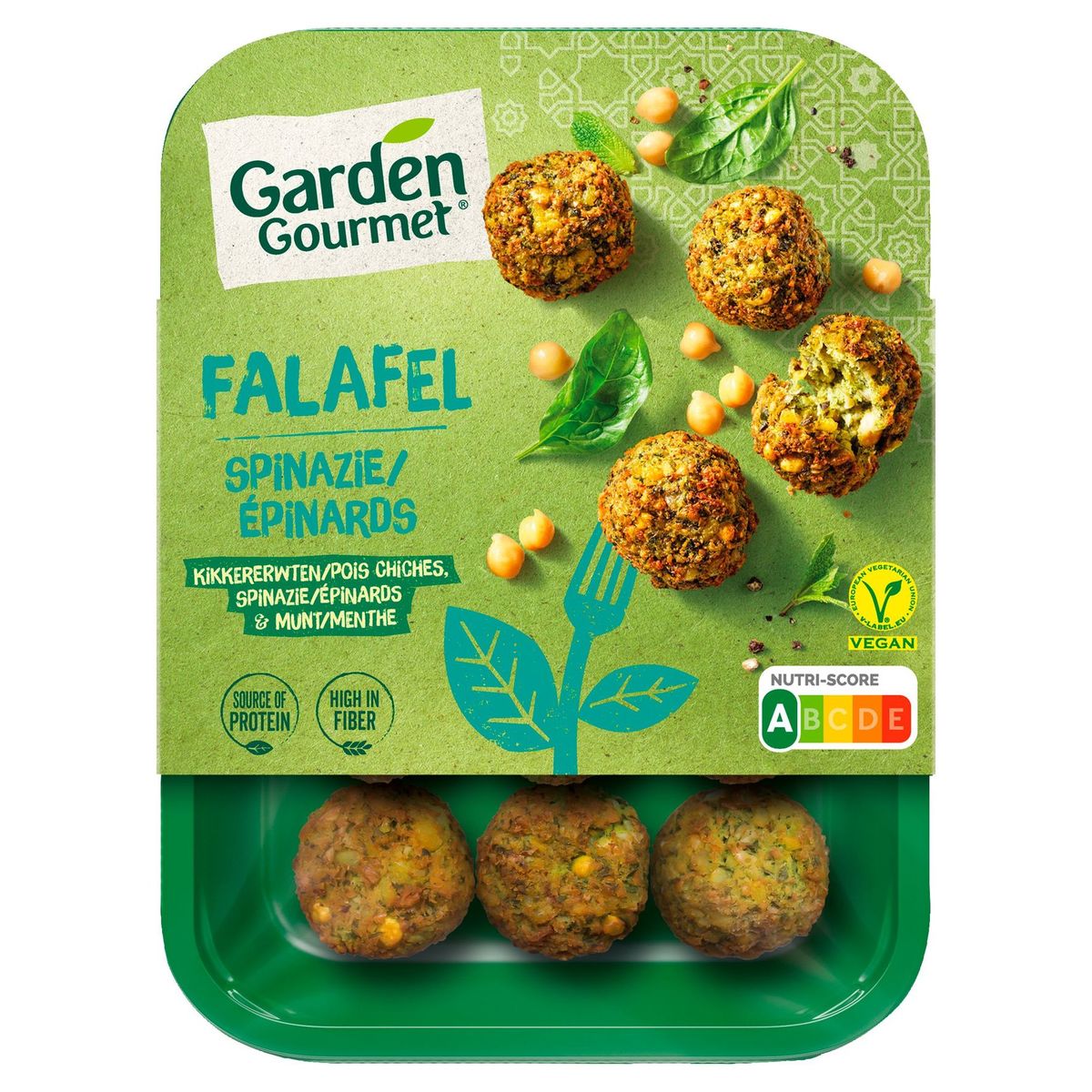 Garden Gourmet Falafel Epinards Vegan x9 190 g