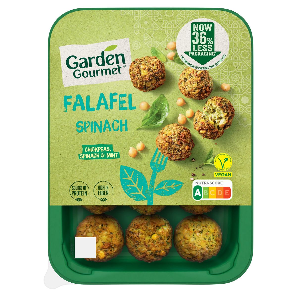 Garden Gourmet Falafel Spinach 190 g