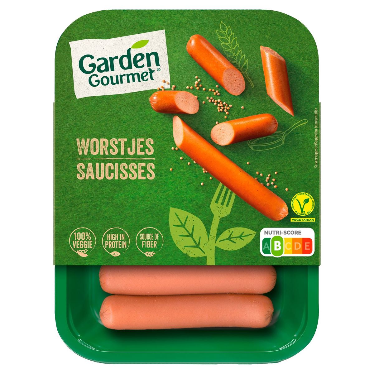 GARDEN GOURMET Saucisses Végétariennes x6 180 g
