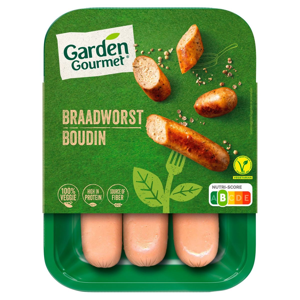 GARDEN GOURMET Vegetarische Braadworst x3 180 g