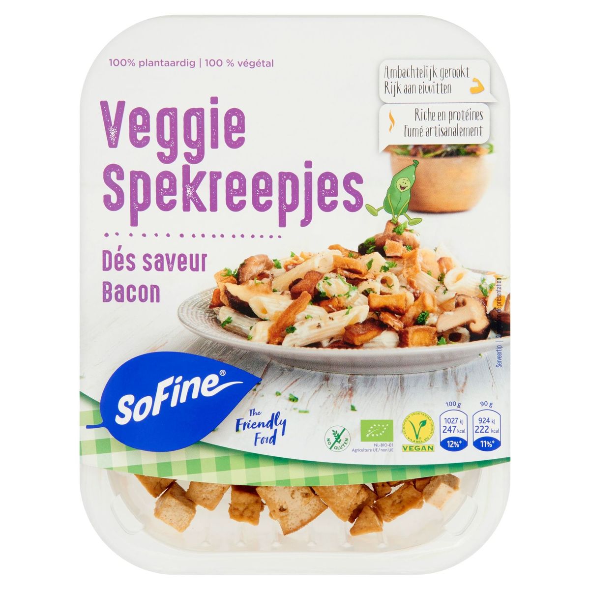 SoFine Veggie Dés Saveur Bacon 180 g