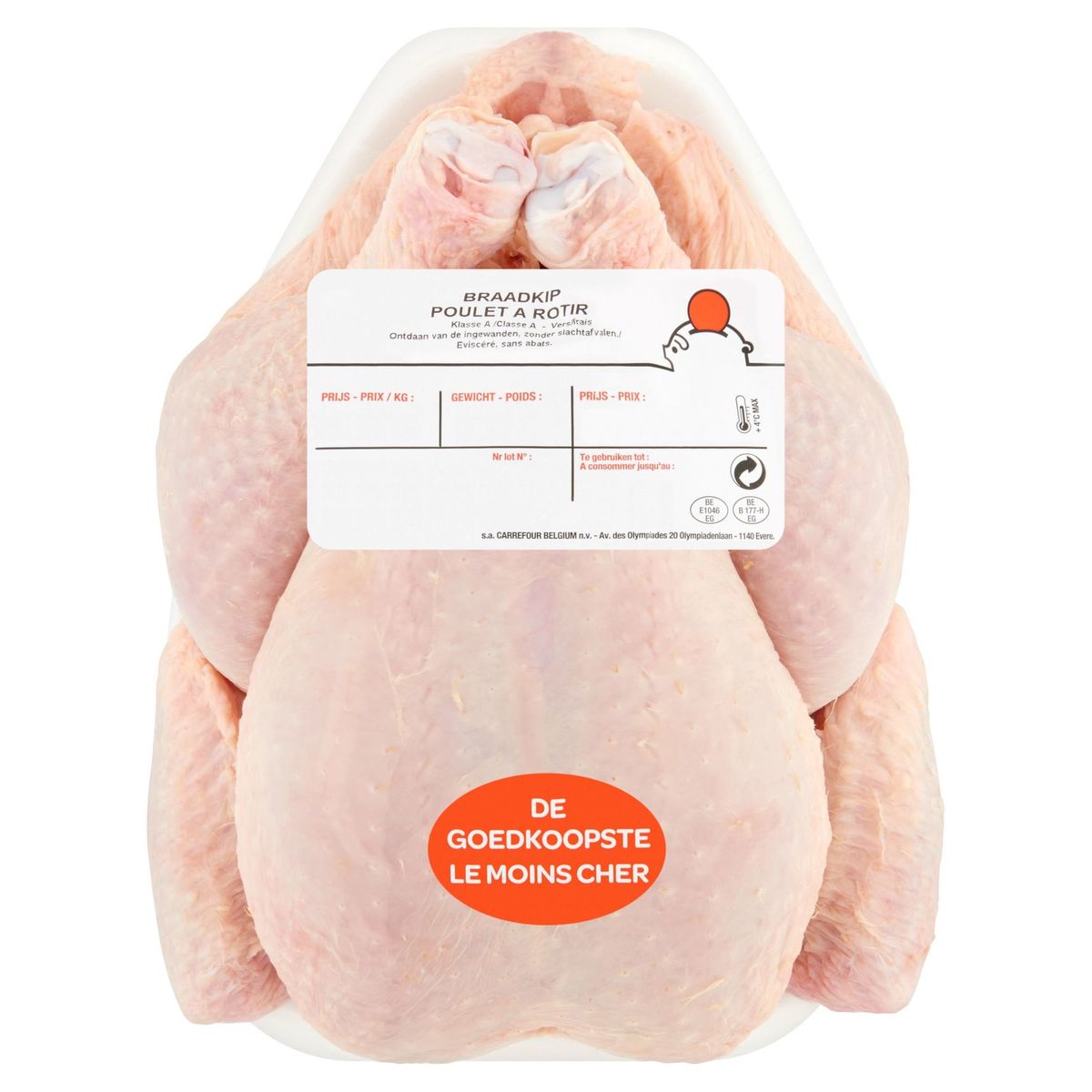 Carrefour le Moins Cher Poulet à Rôtir