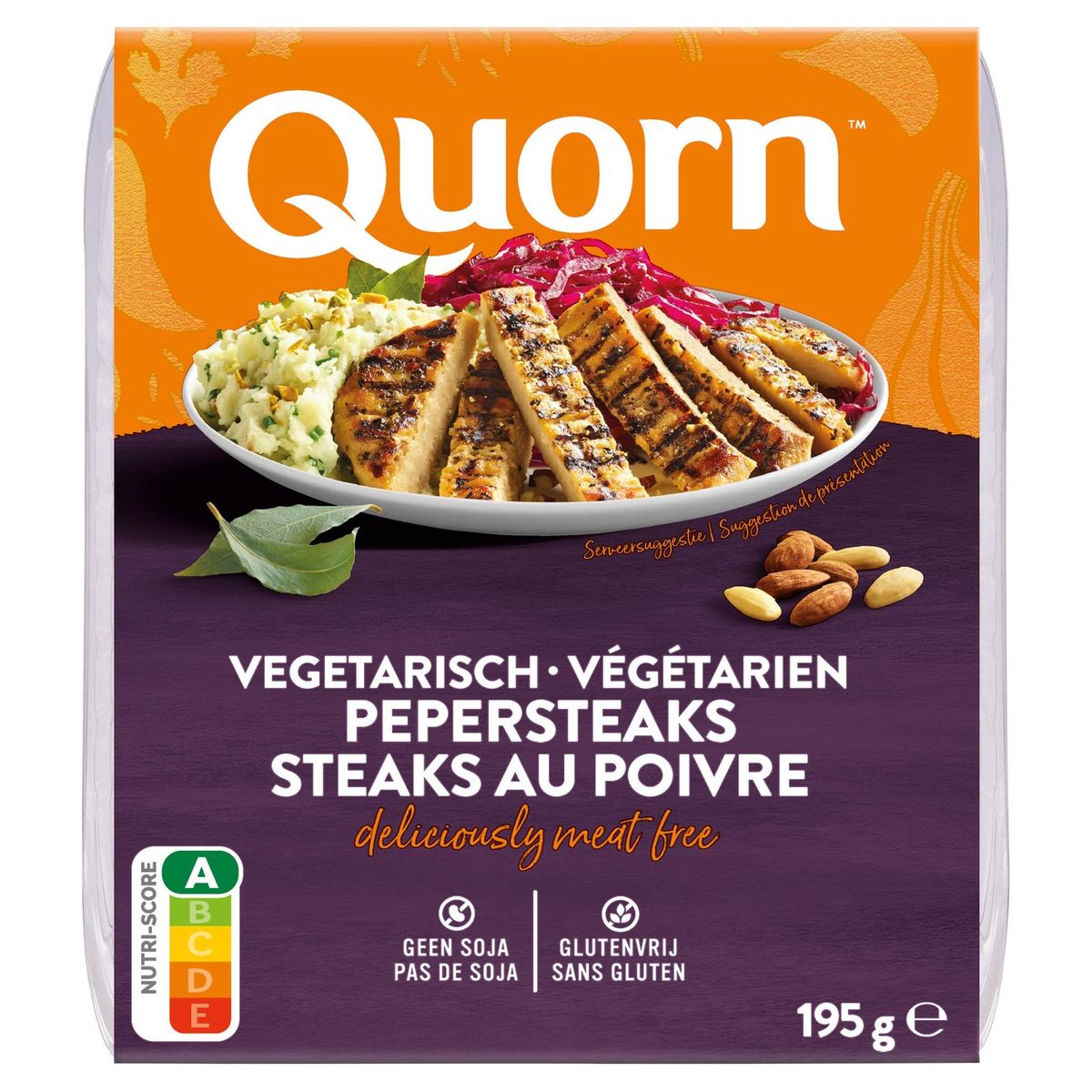 Quorn Végétarien Steaks au Poivre 195 g