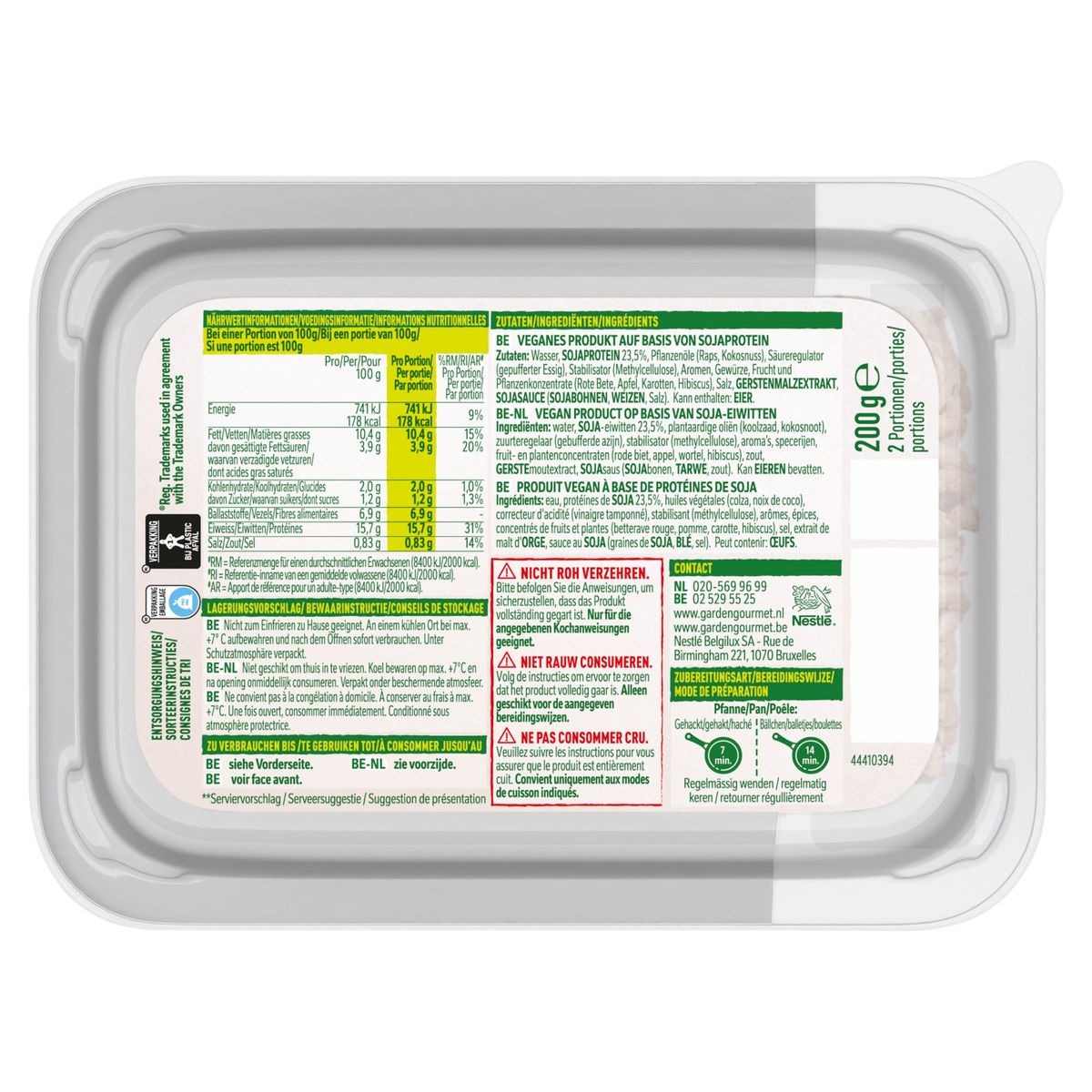 Garden Gourmet Sensational Haché 200 g
