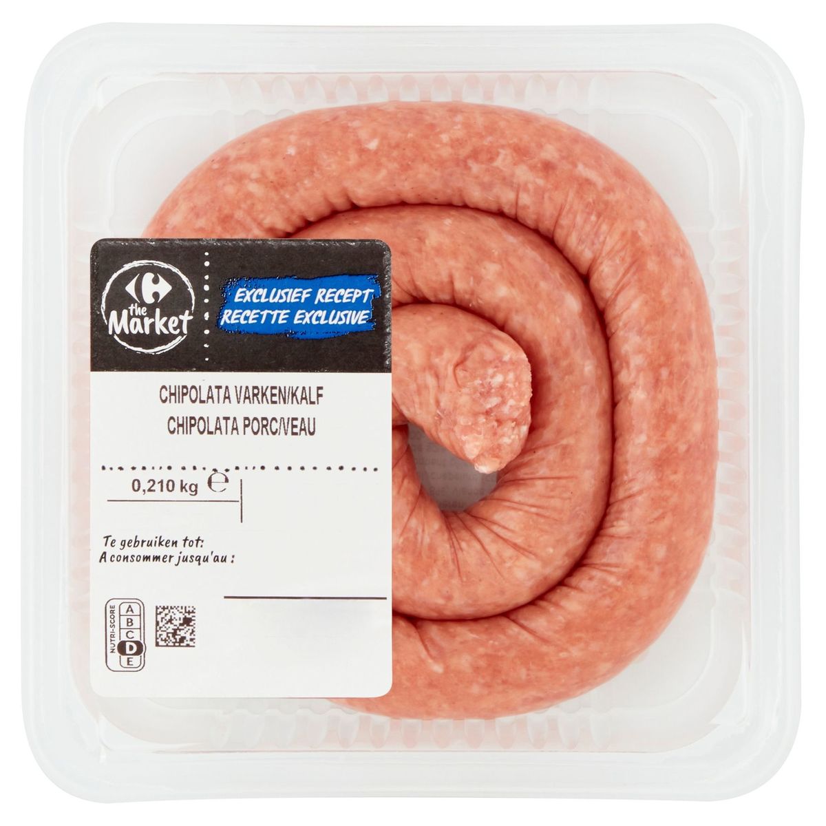 Carrefour Chipolata Porc/Veau 0.210 kg