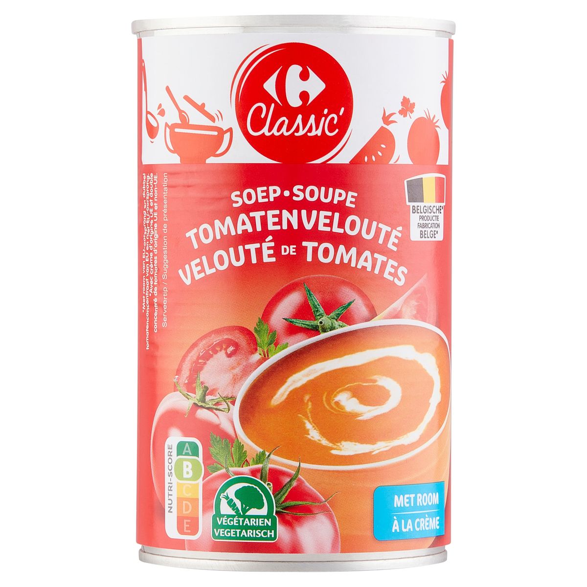 Carrefour Classic' Soep Tomatenvelouté met Room 460 ml
