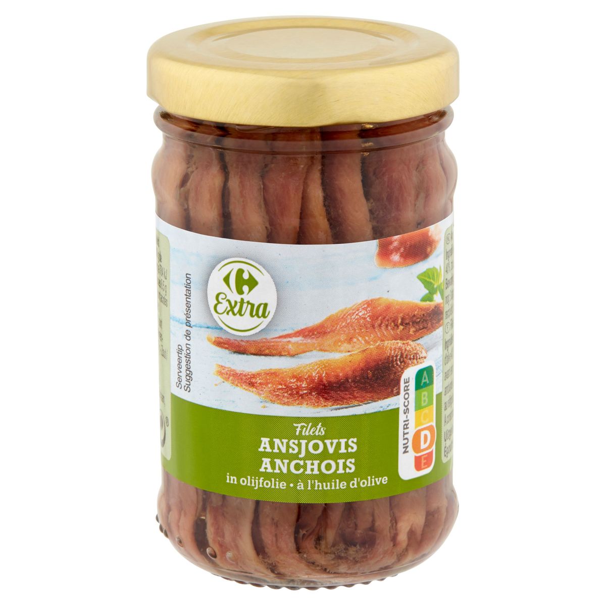 Carrefour Extra Filets Ansjovis in Olijfolie 100 g