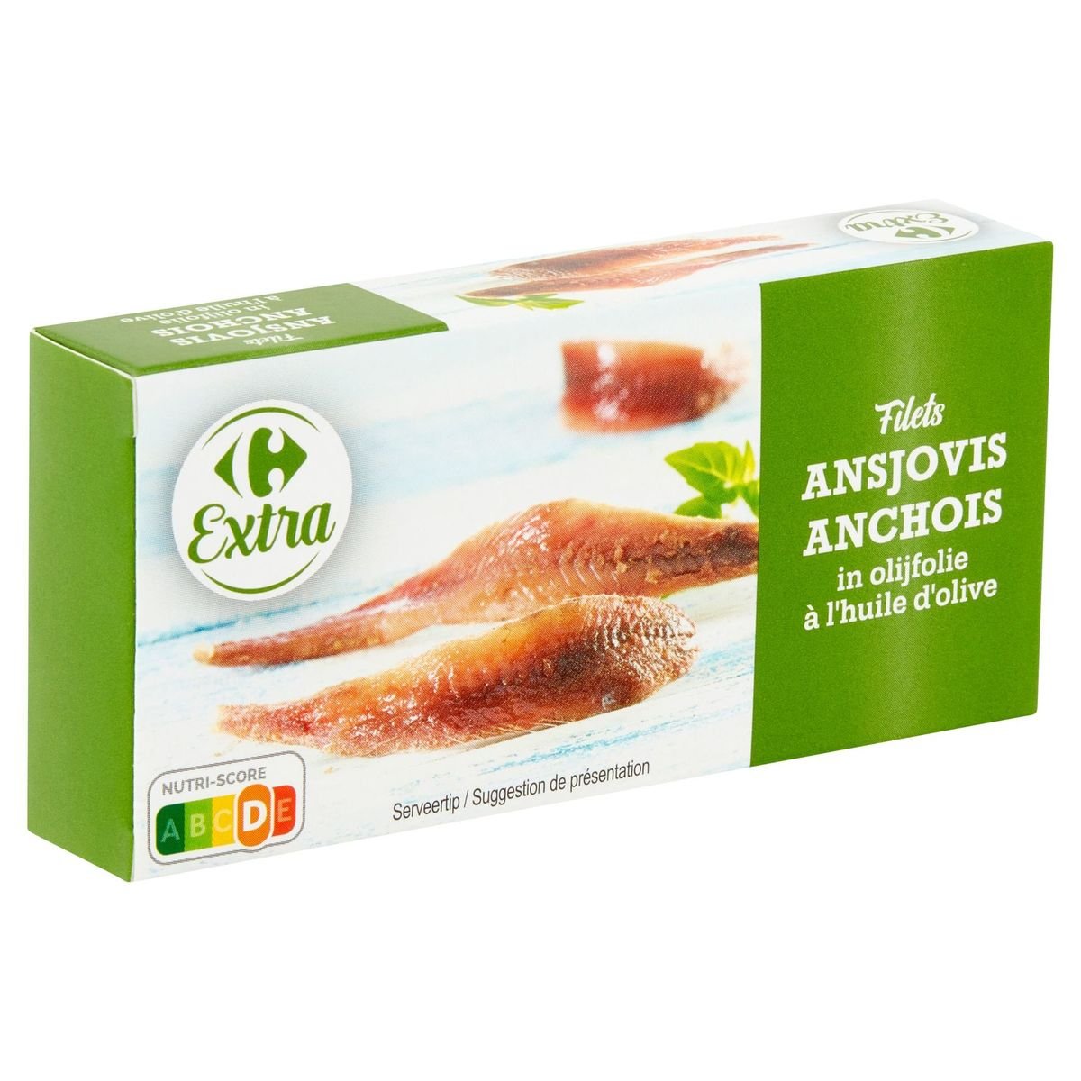Carrefour Extra Filets Ansjovis in Olijfolie 50 g