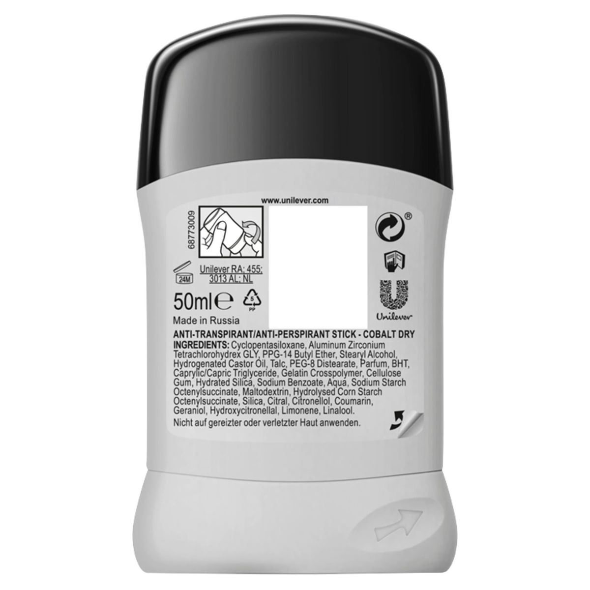 Rexona Men Déodorant Stick Cobalt Dry 50 ml