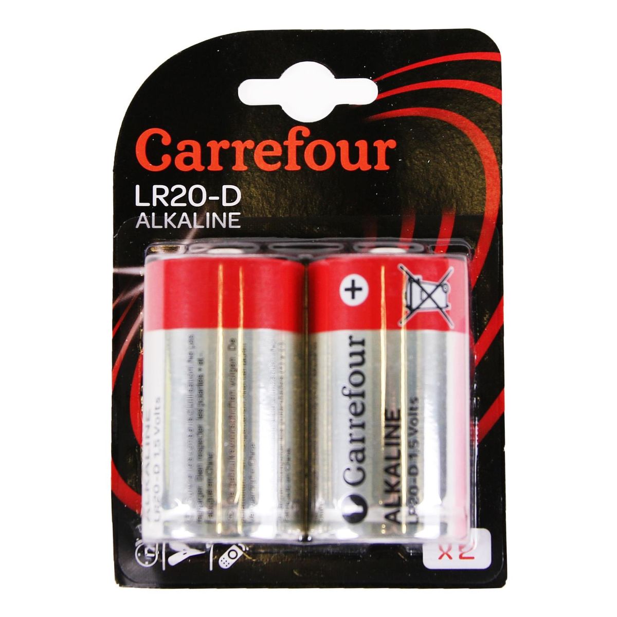 Carrefour Pile Alcaline LR20-D
