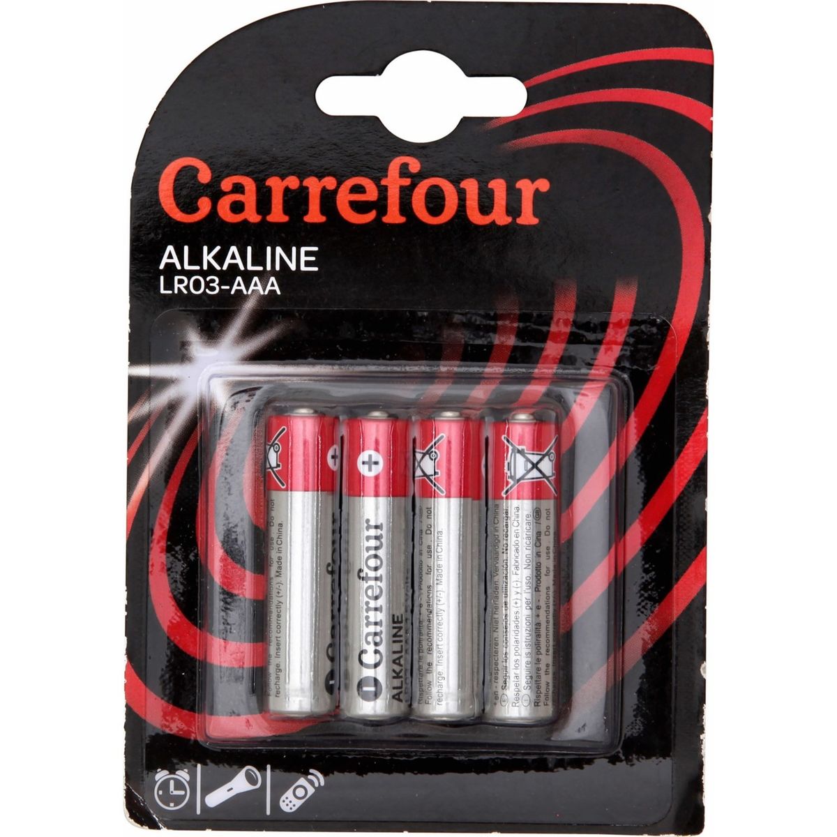Carrefour 4 Piles Alcalines LR03-AAA