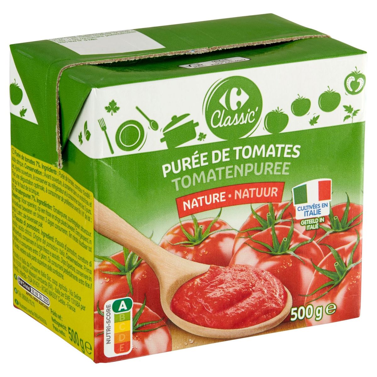 Carrefour Classic' Tomatenpuree Natuur 500 g