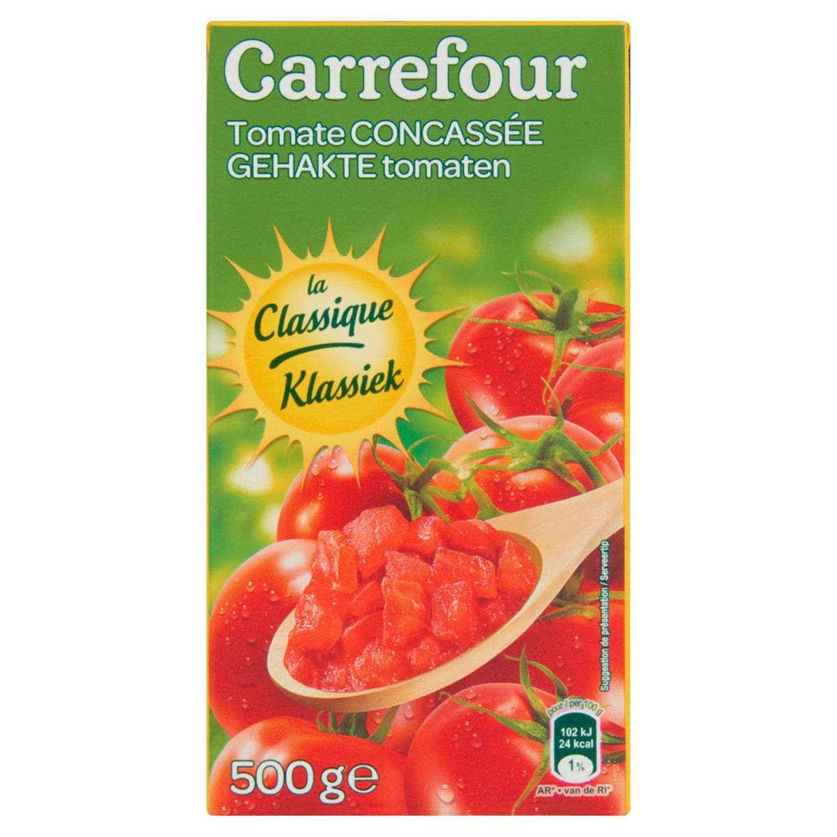 Carrefour Gehakte Tomaten Klassiek 500 g