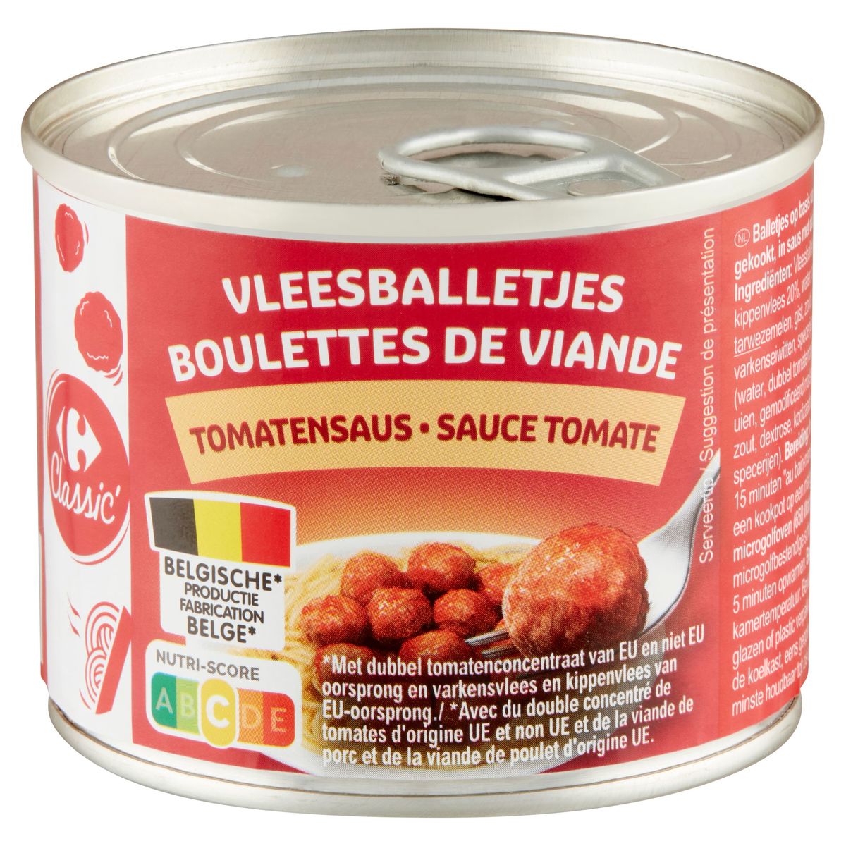 Carrefour Classic' Boulettes de Viande Sauce Tomate 200 g
