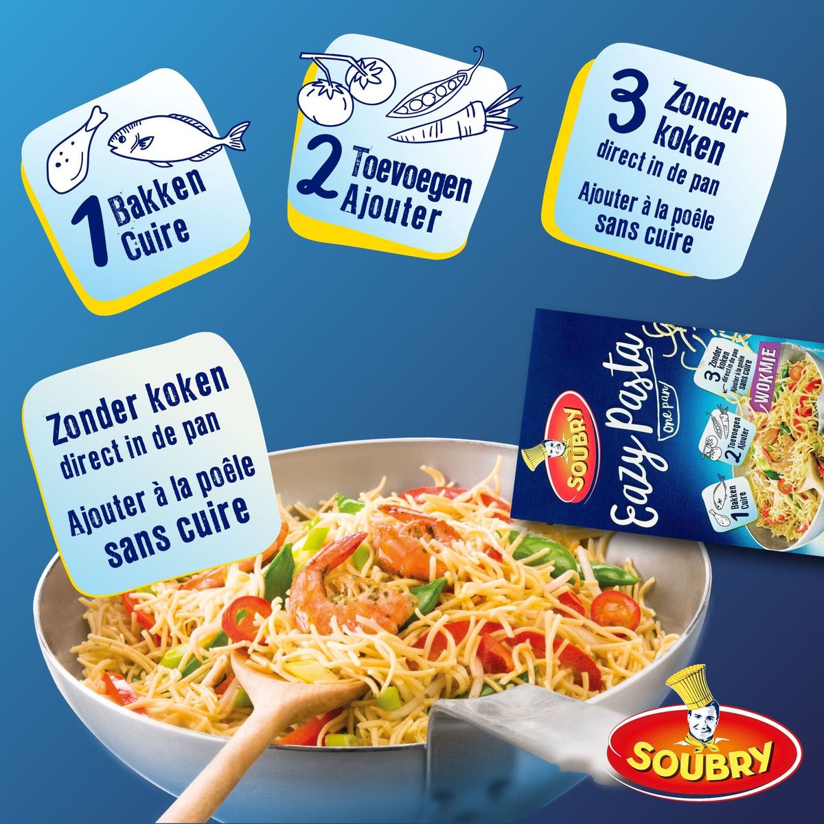 Soubry Eazy Pasta One Pan Nouilles Sautées 250g