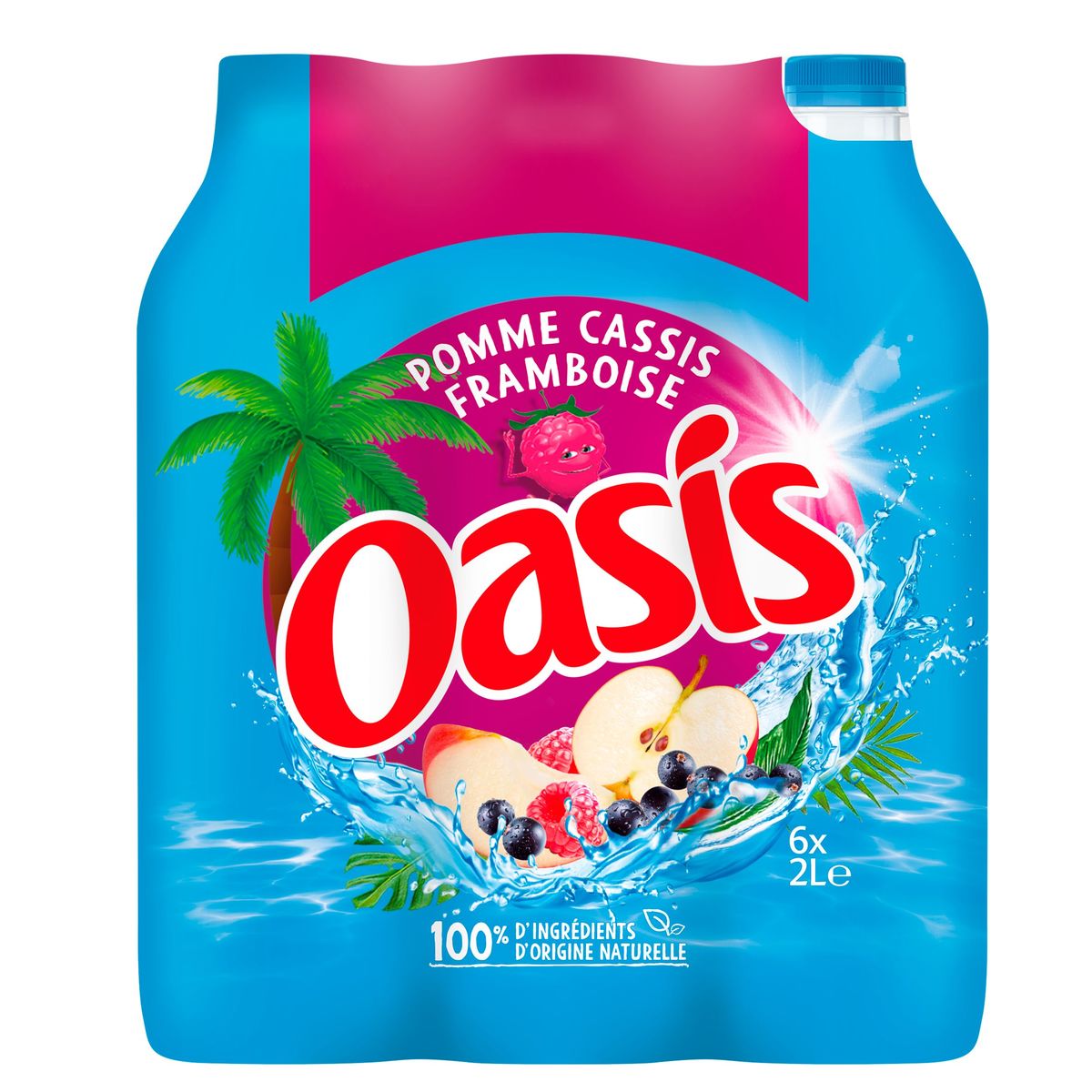 Oasis Appel Zwarte Bes Framboos Smaak 6 x 2 L