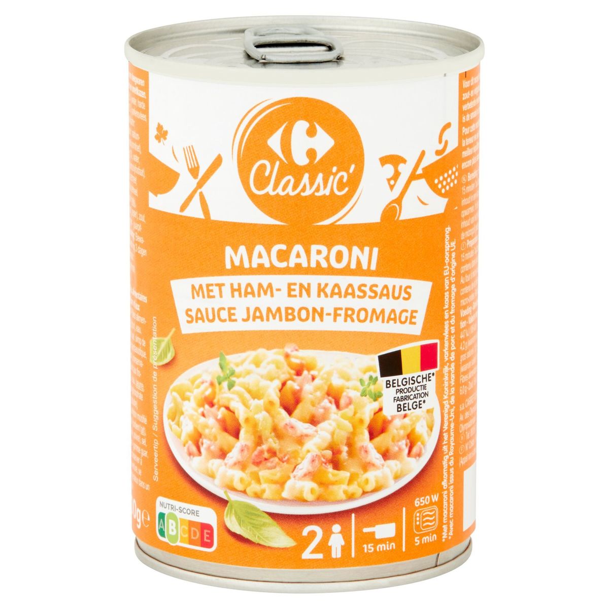 Carrefour Classic' Macaroni Sauce Jambon-Fromage 400 g