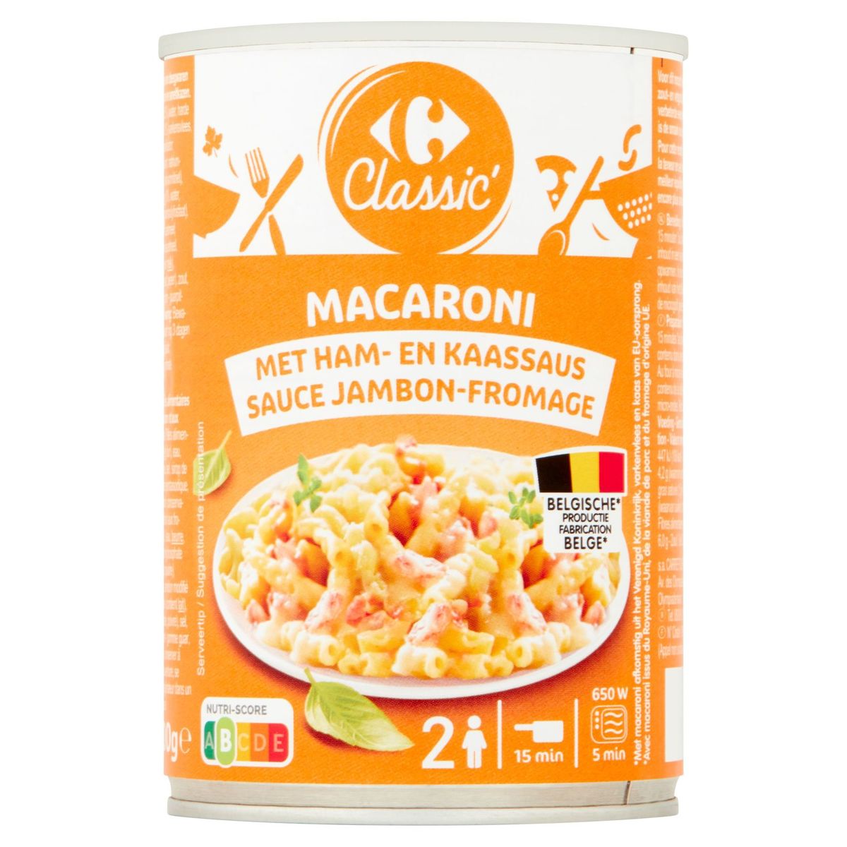 Carrefour Classic' Macaroni Sauce Jambon-Fromage 400 g