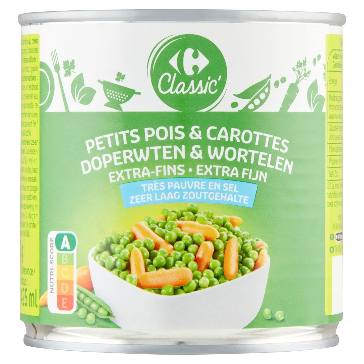 Carrefour Classic' Petits Pois & Carottes Extra-Fins 400 g