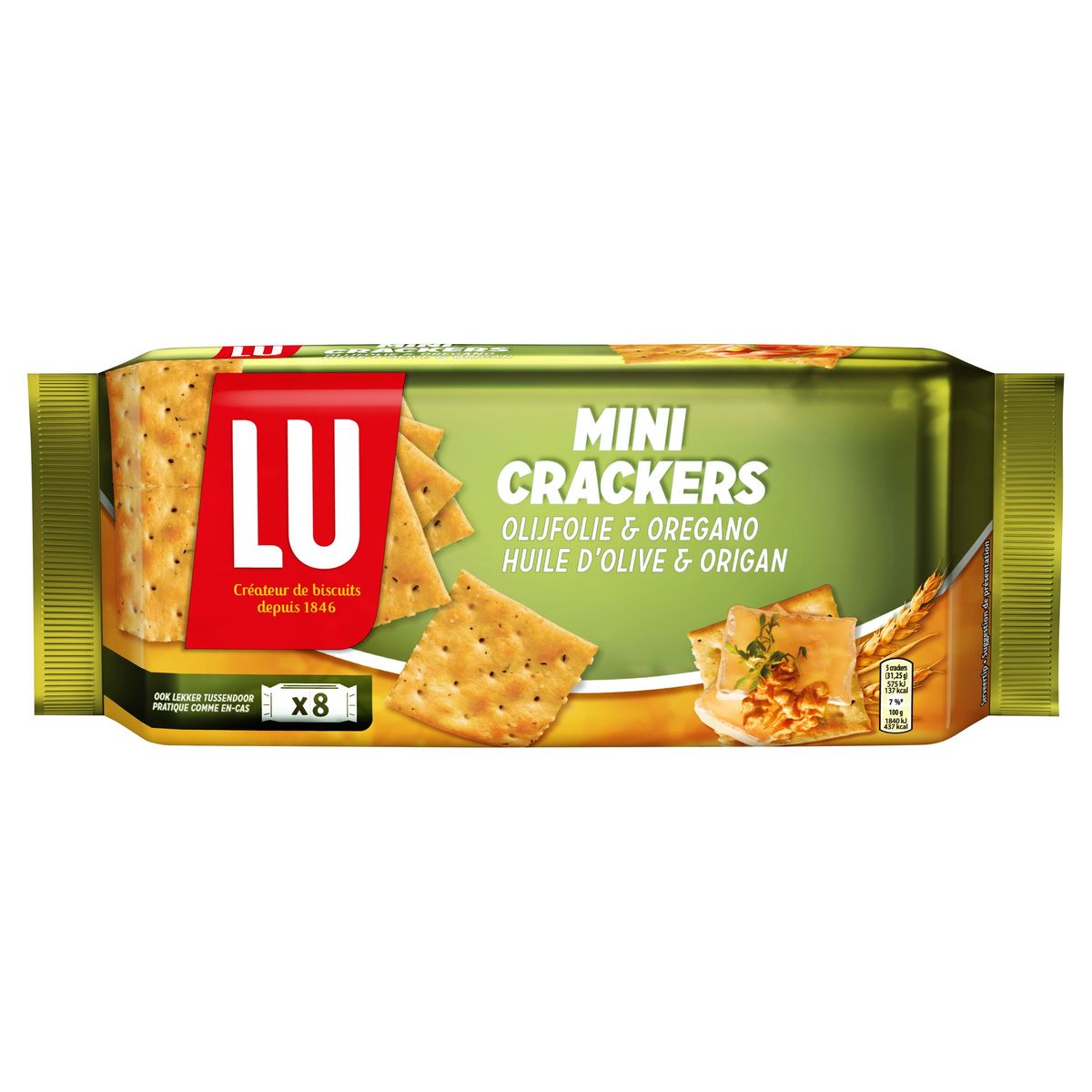 LU Mini Crackers Huile d'Olive & Origan 250 g