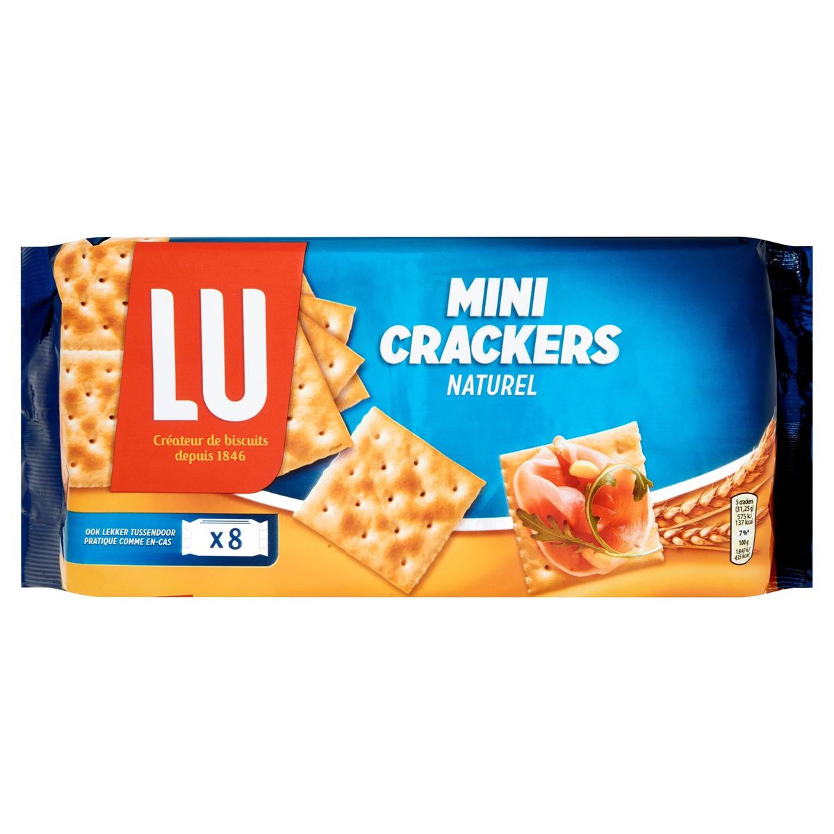 LU Mini Crackers Toastss Naturel 8 Sachets 250 g