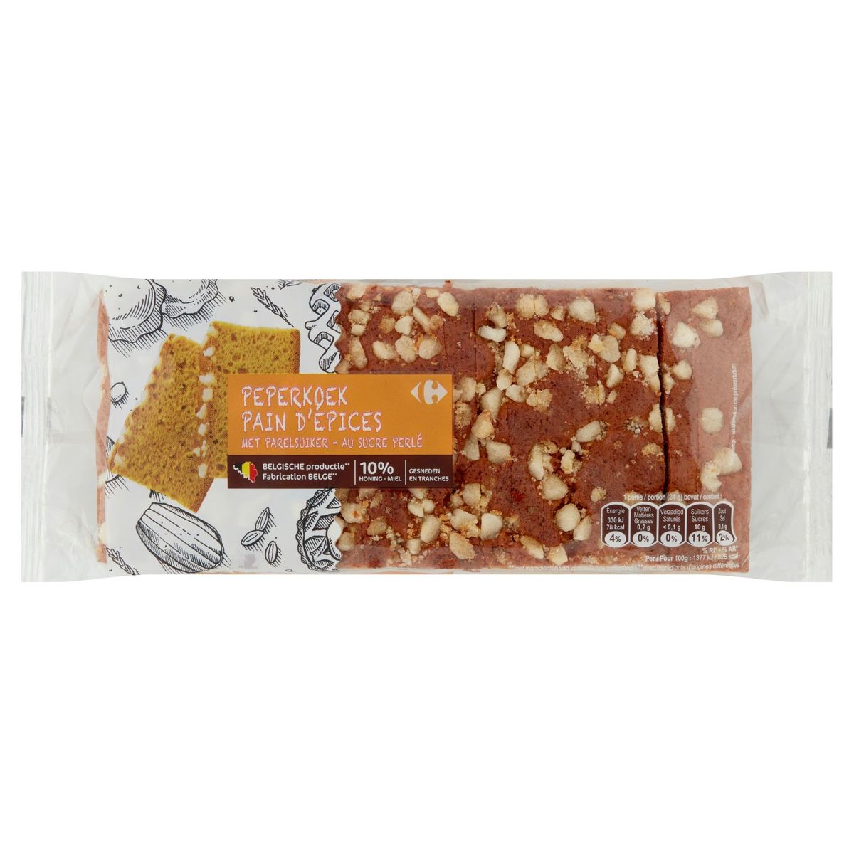 Carrefour Pain d'Épices au Sucre Perlé 500 g