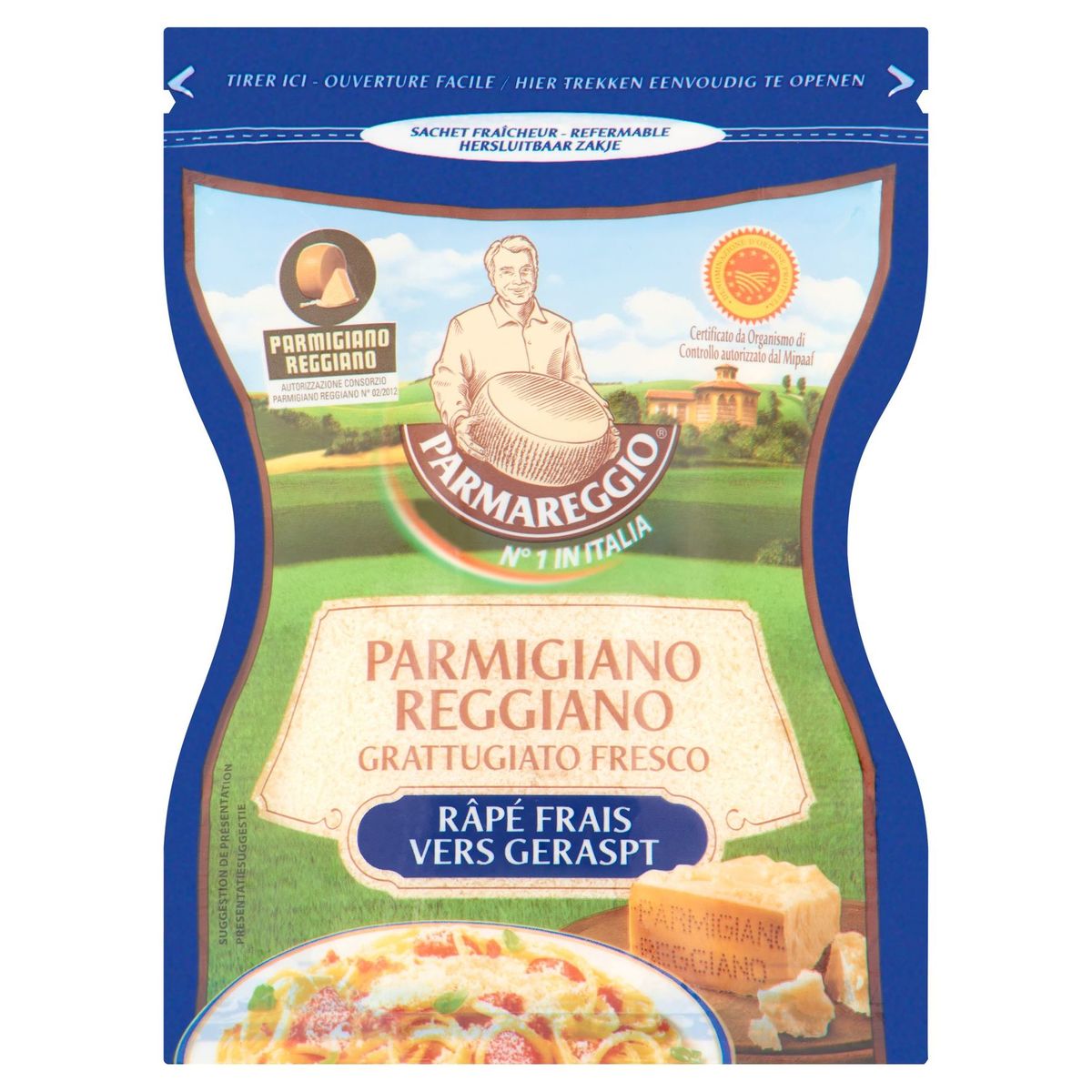 Parmareggio Parmigiano Reggiano Râpé Frais 60 g