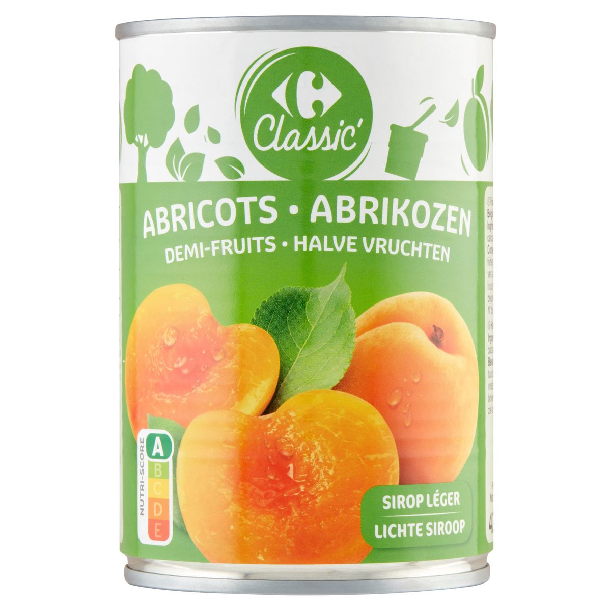 Carrefour Classic' Abricots Demi-Fruits 420 g