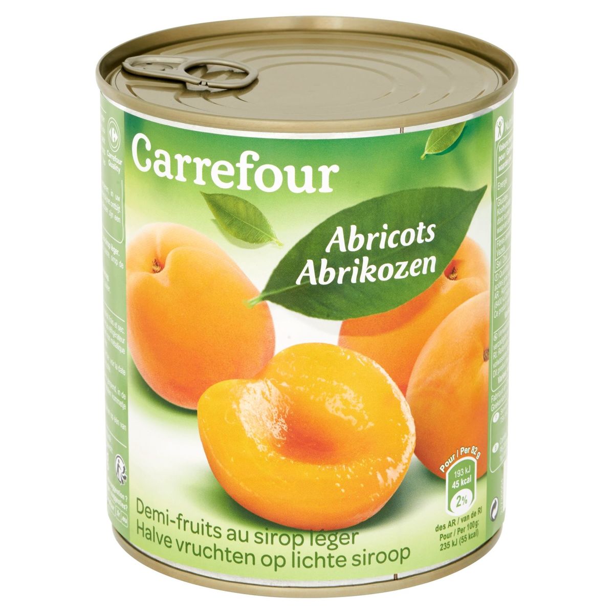 Carrefour Demi-Fruits au Sirop Léger Abricots 820 g
