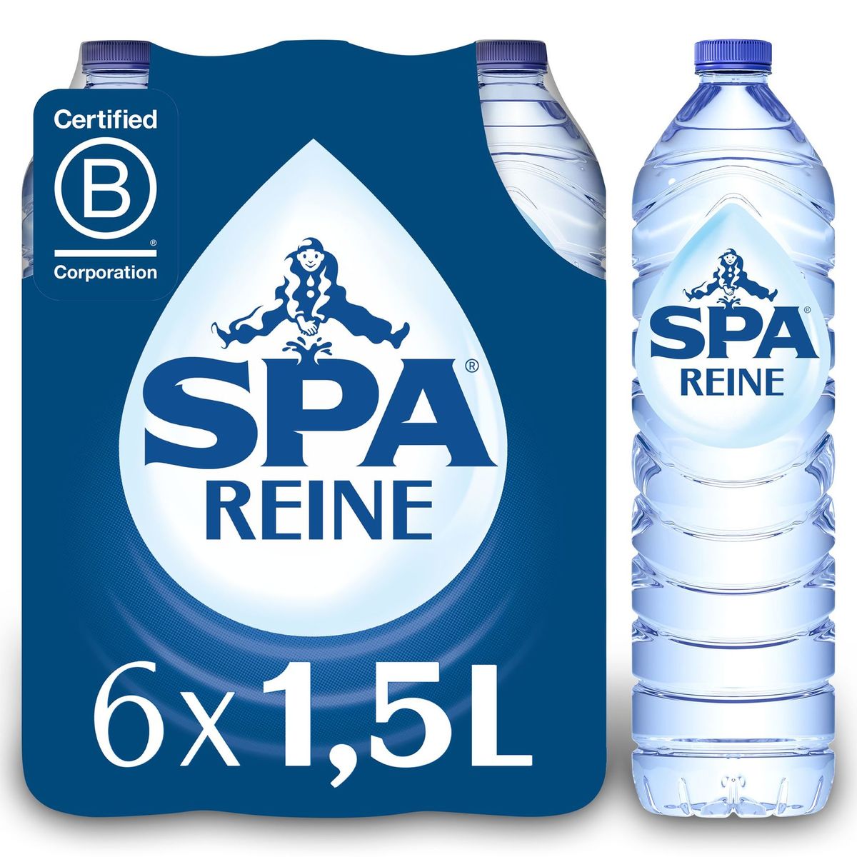 SPA REINE Niet-Bruisend Natuurlijk Mineraalwater 6x1.5L