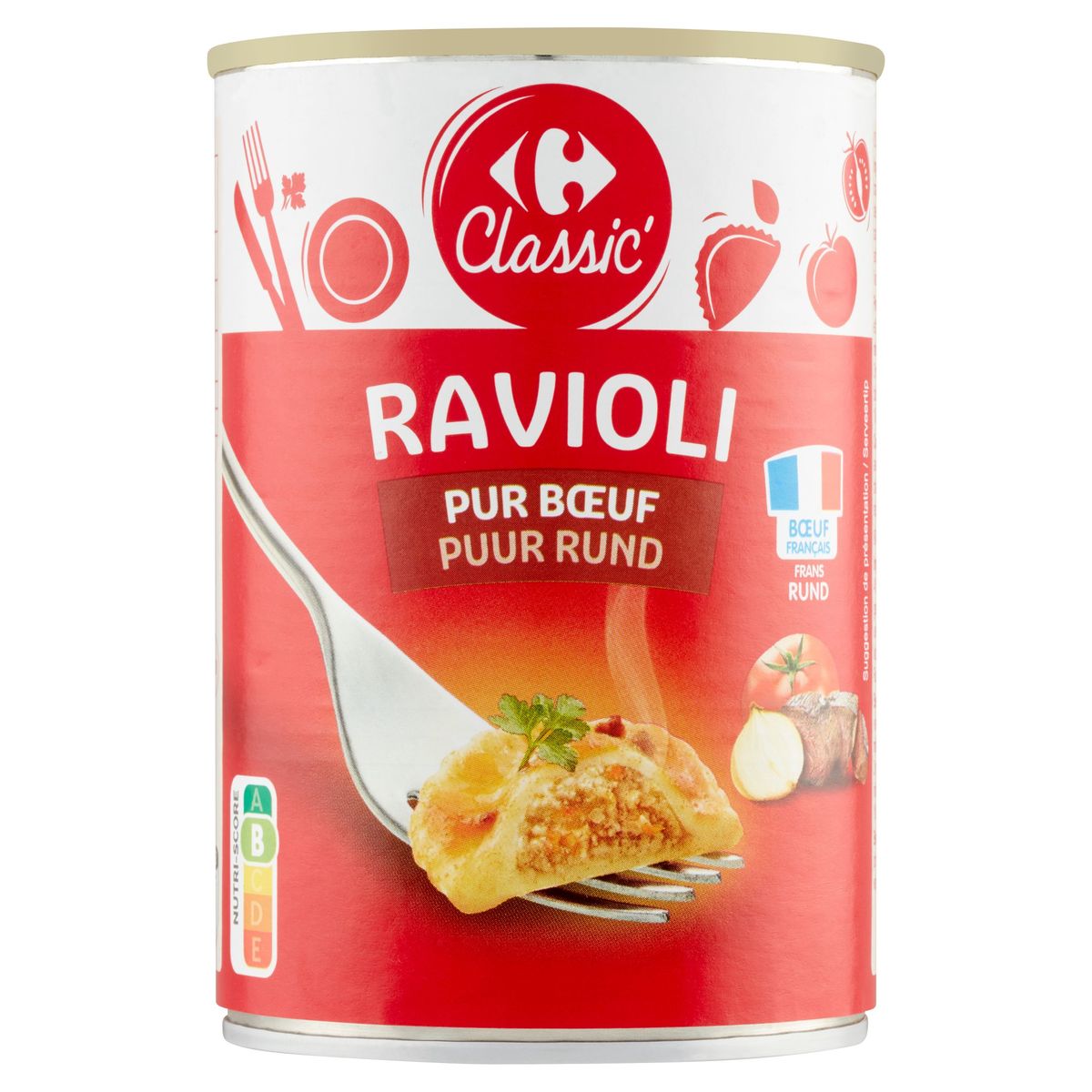 Grand ravioli pur bœuf en Bocal Danival - 1 kg : Conserves bio