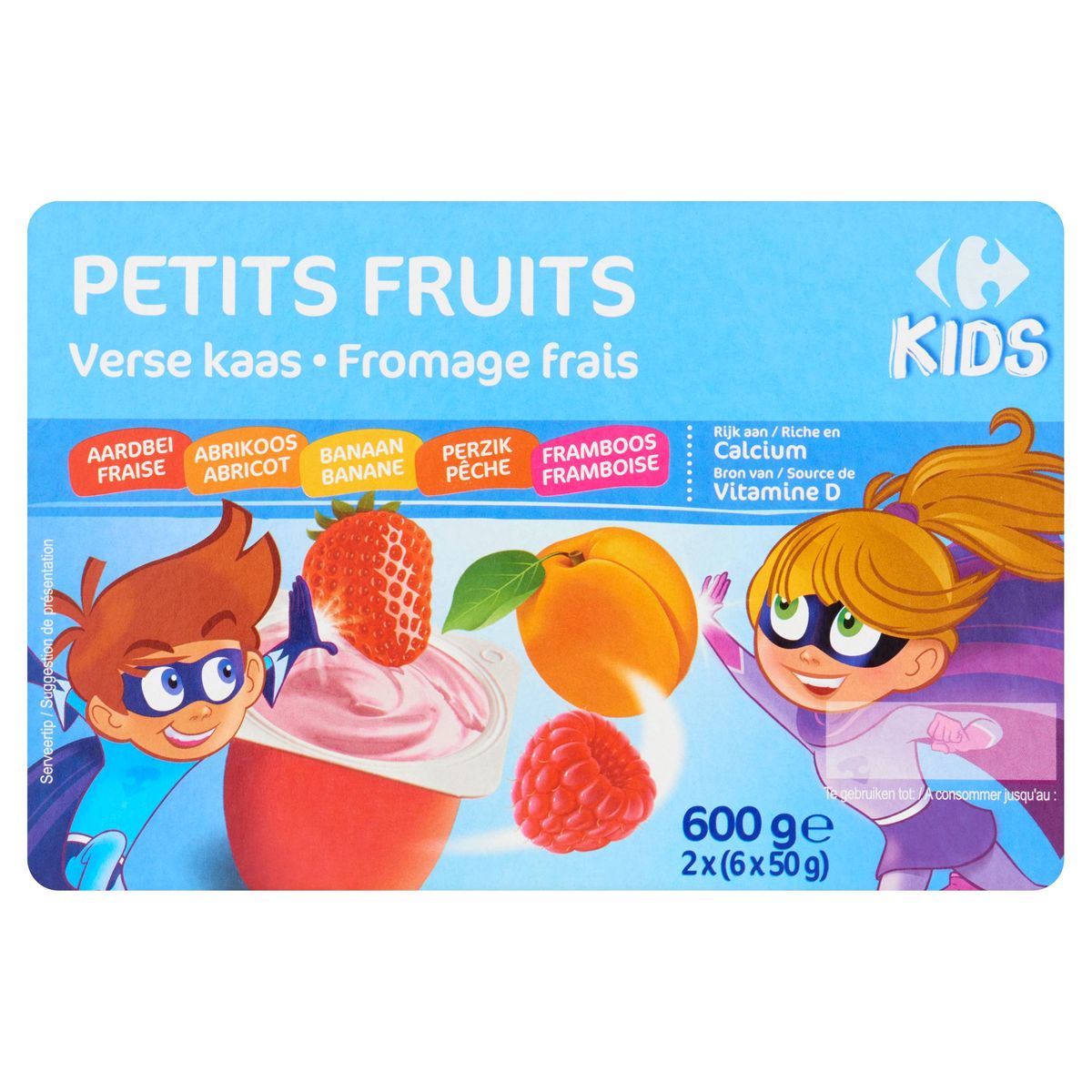 Carrefour Kids Petits Fruits Fromage Frais 2 x (6 x 50 g)