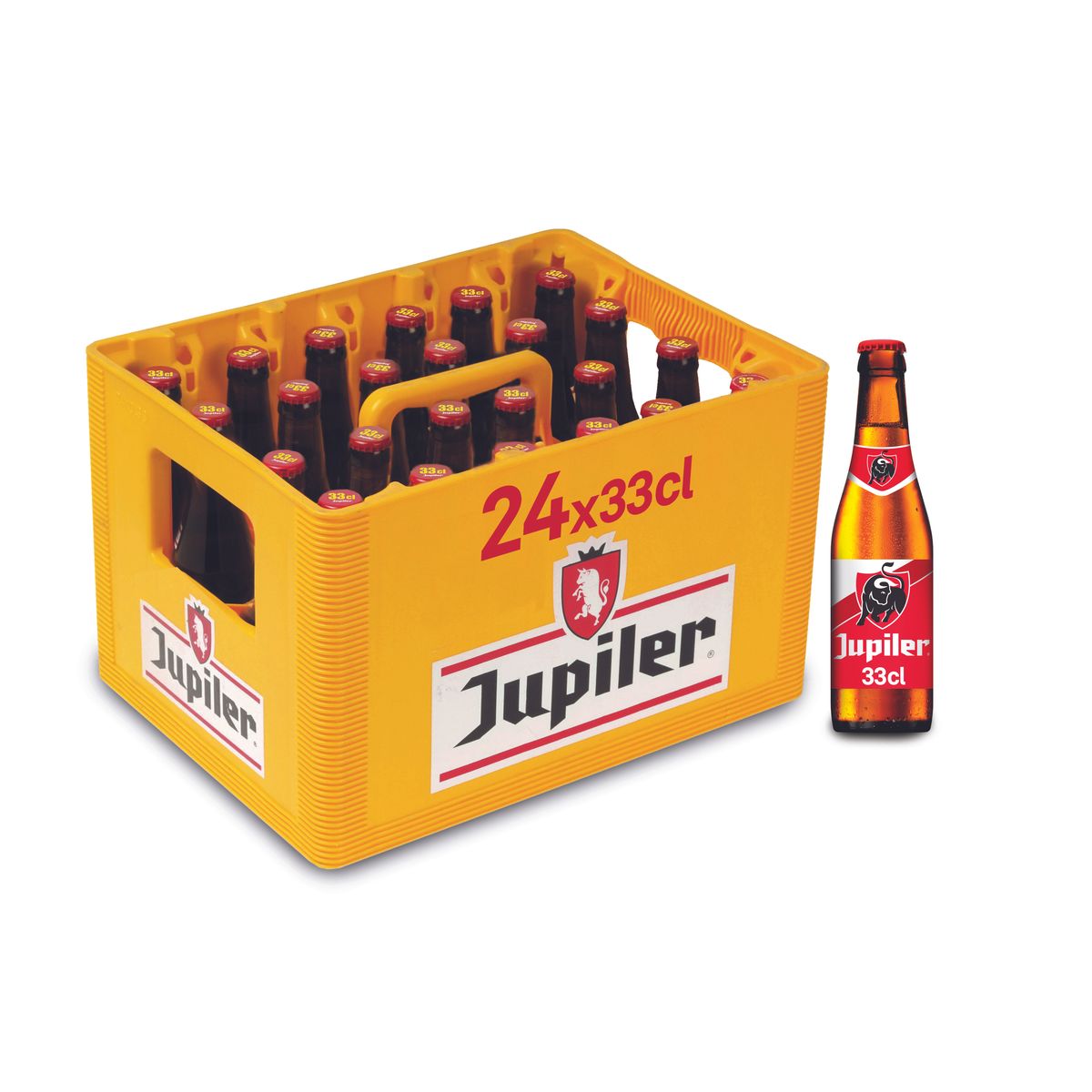 Jupiler Bière Blonde Pils 5.2% Alc 24 x 33 cl Bac